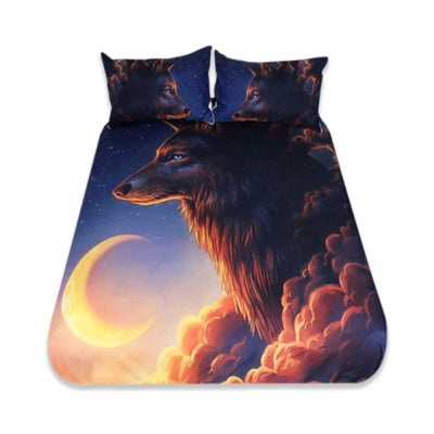 Wolf Bed Set King
