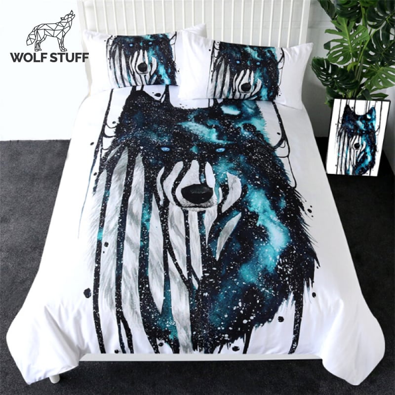 Wolf Bed Set Queen