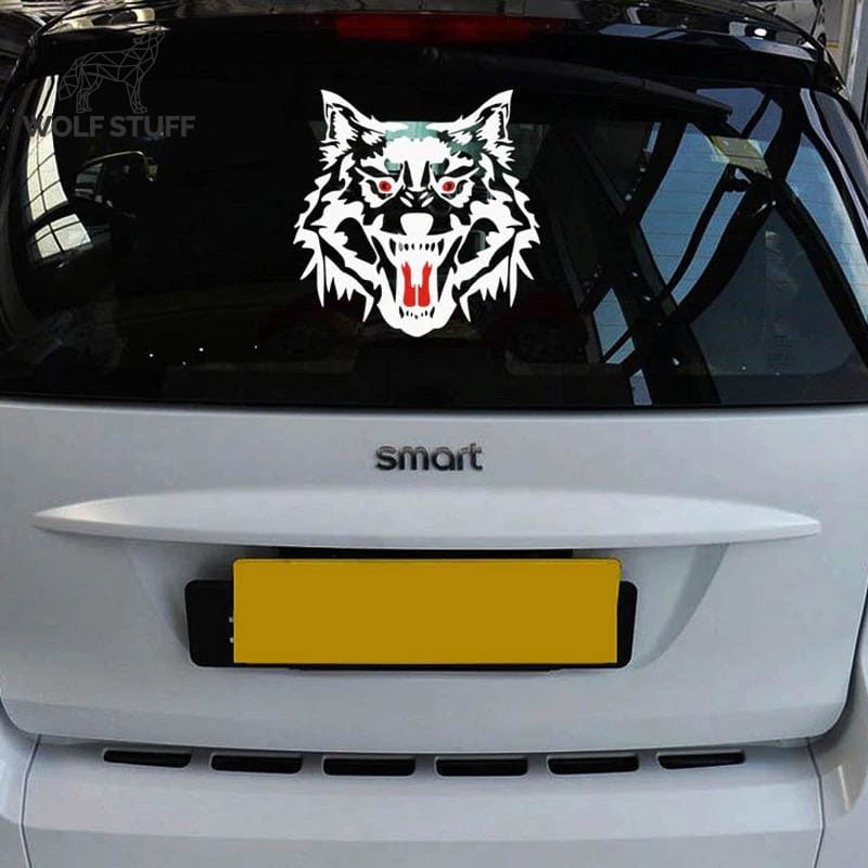 Wolf car decal