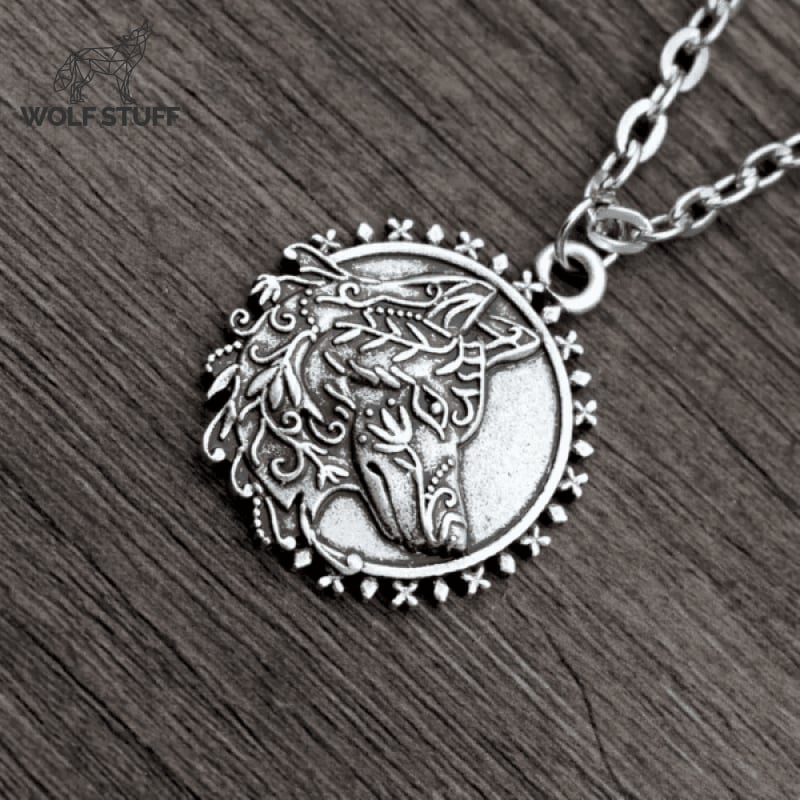 Wolf Coin Necklace