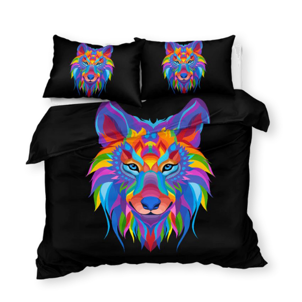 Wolf comforter set