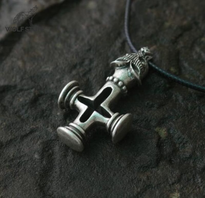Wolf Cross Necklace