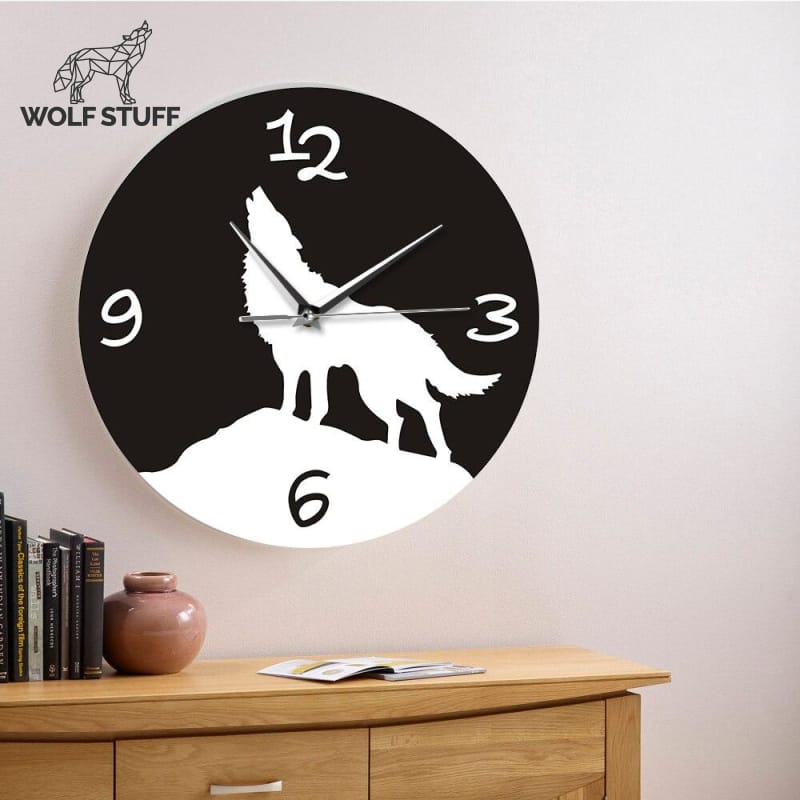 Wolf Designs Wall Clock