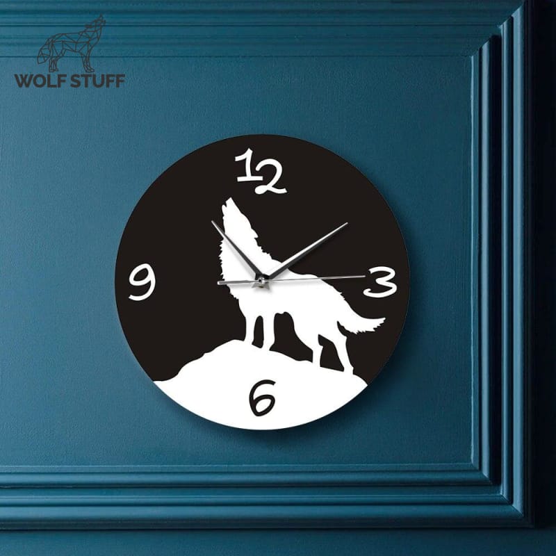 Wolf Designs Wall Clock