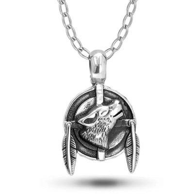 Wolf Dream Catcher Necklace