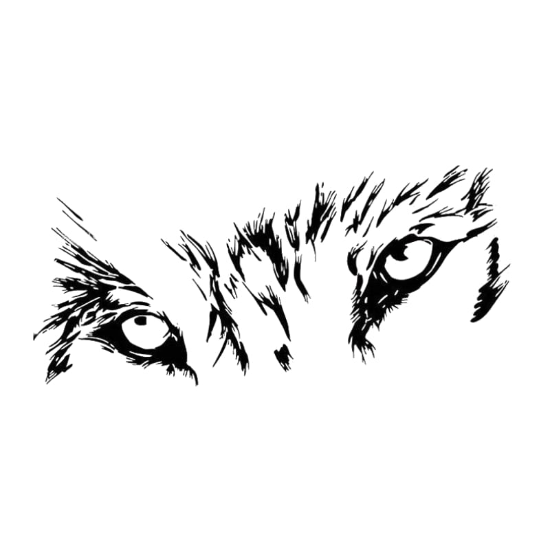 Wolf eyes decal