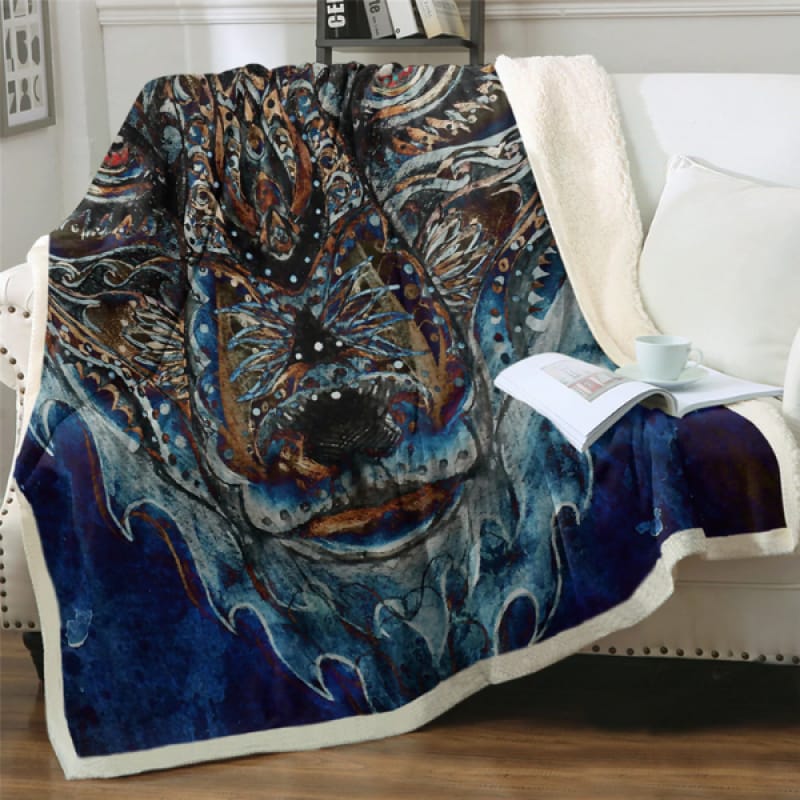 Wolf Face Blanket | Wolf Stuff
