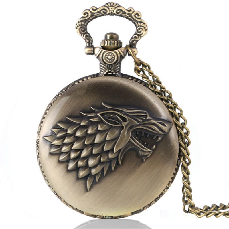 Wolf Game of Thrones Pocket Watch