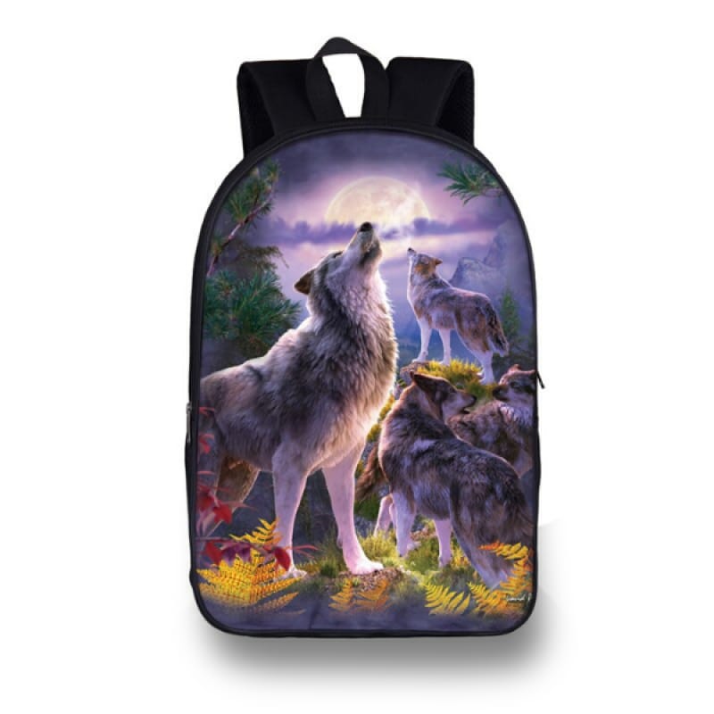 Wolf Backpack For Kids and offers Adults / Wolf Laptop Backpack / Wolf Travel Backpack / Wolf Rucksack / Best Custom Printed Backpack