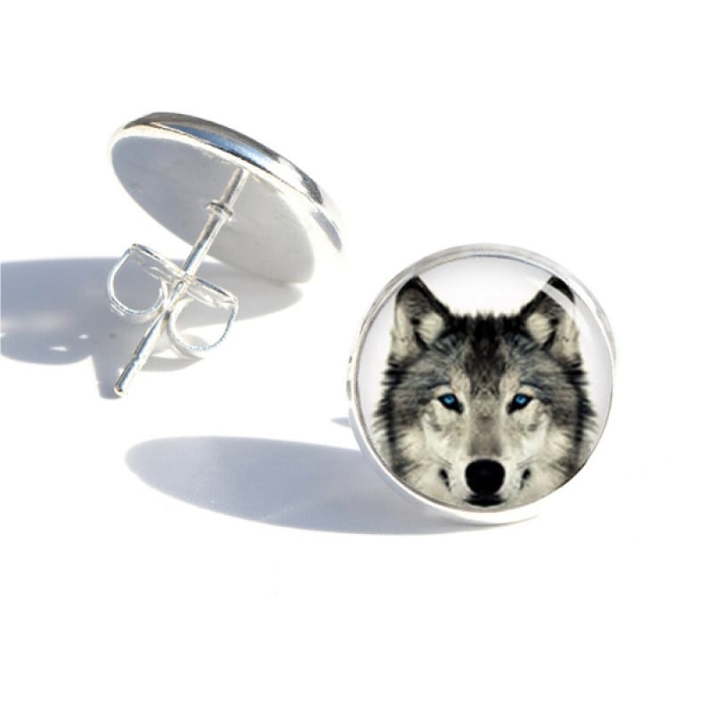 Wolf Head Earrings