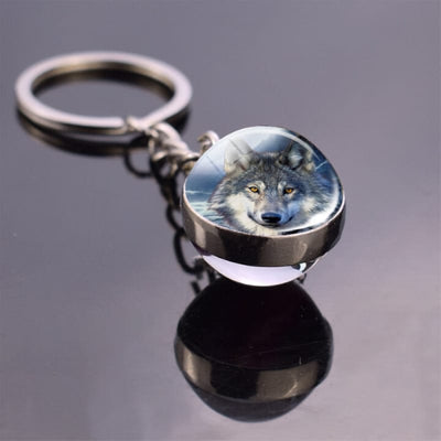 Wolf Head Keychain
