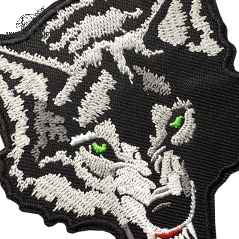 Wolf head patch