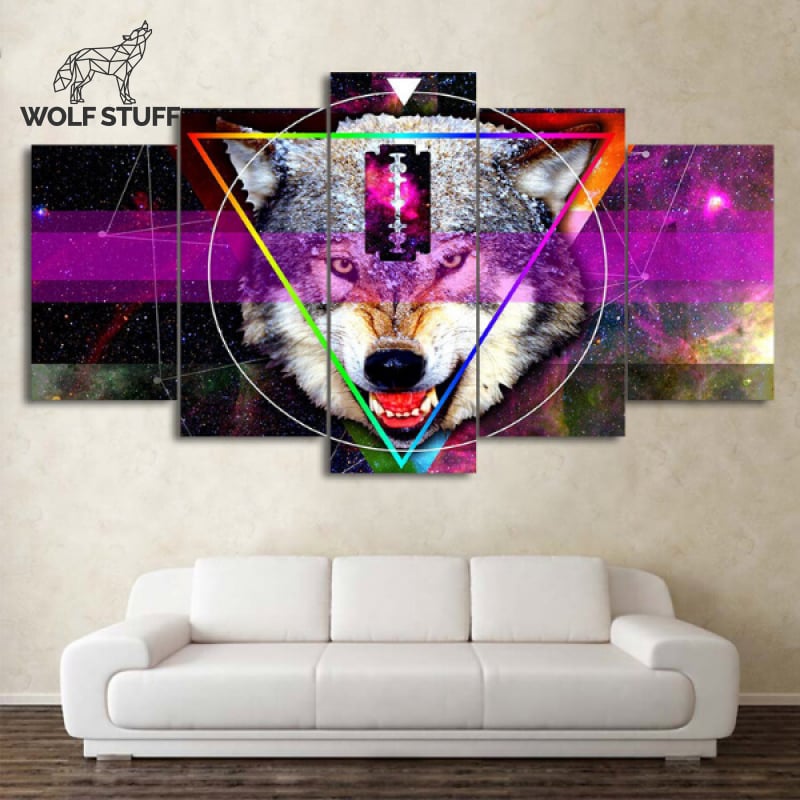 Wolf head wall art