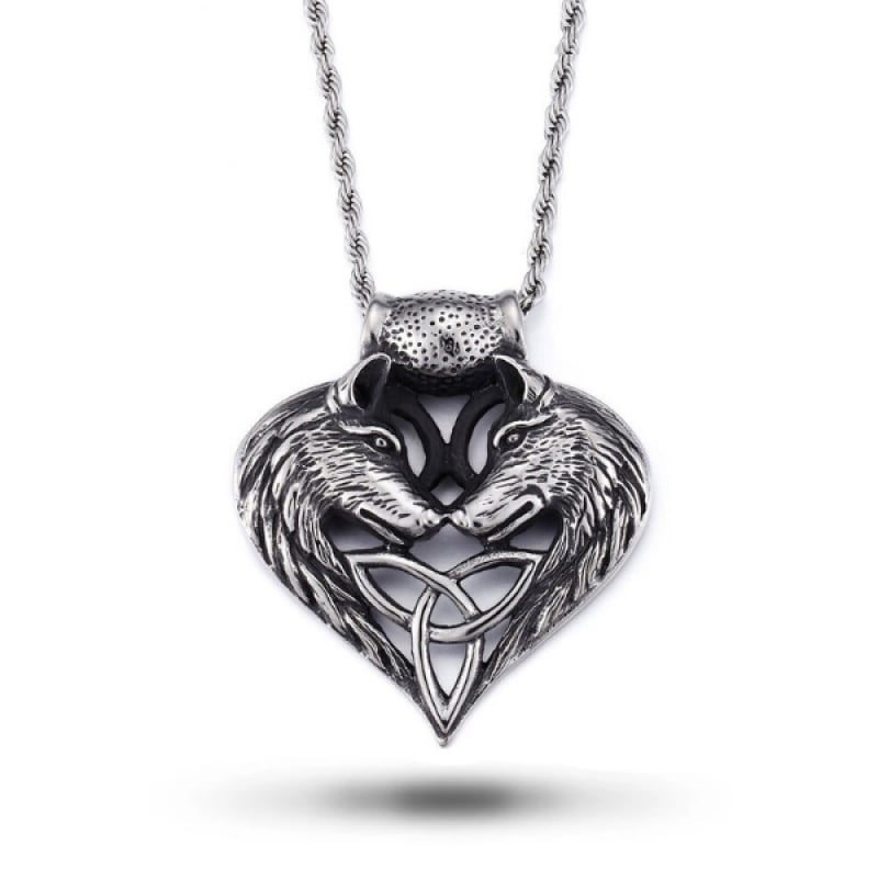 Wolf Heart Necklace