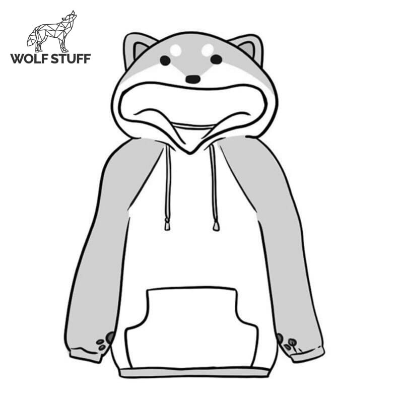 Wolf Hoodie with Ears
