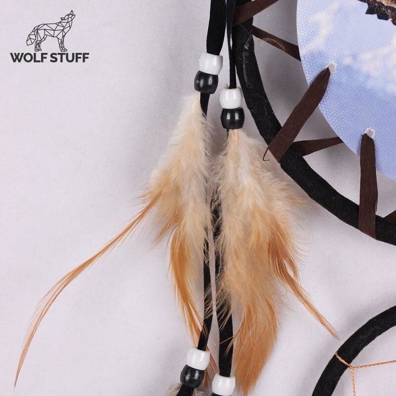 Wolf in dream catcher