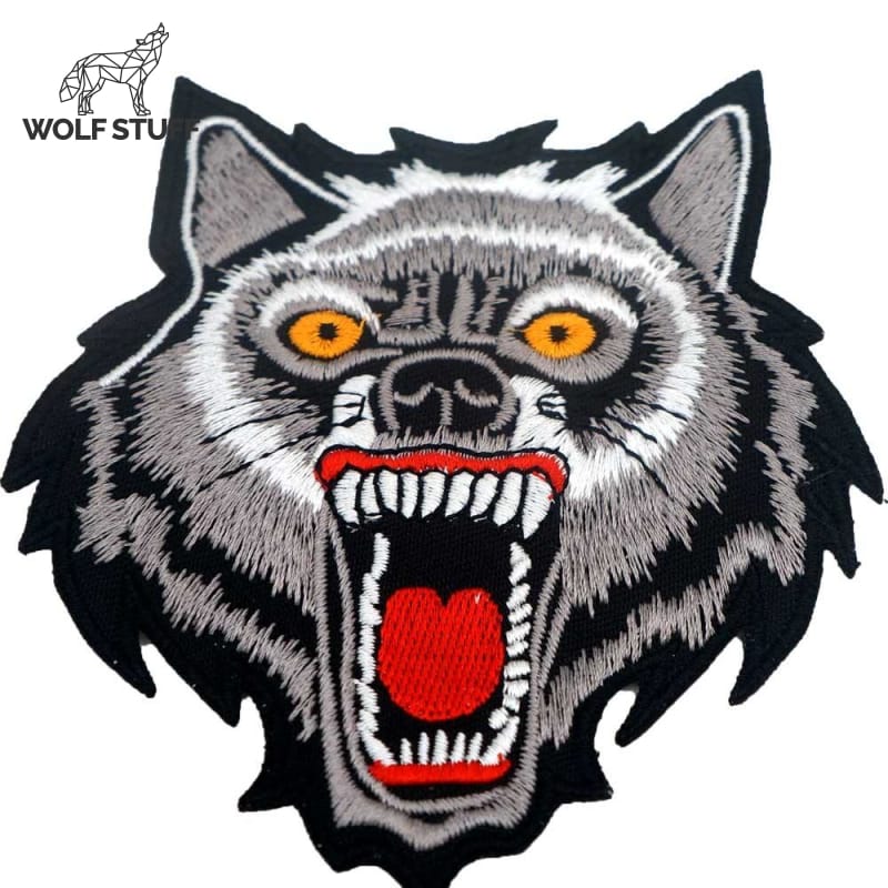 Wolf iron on patch