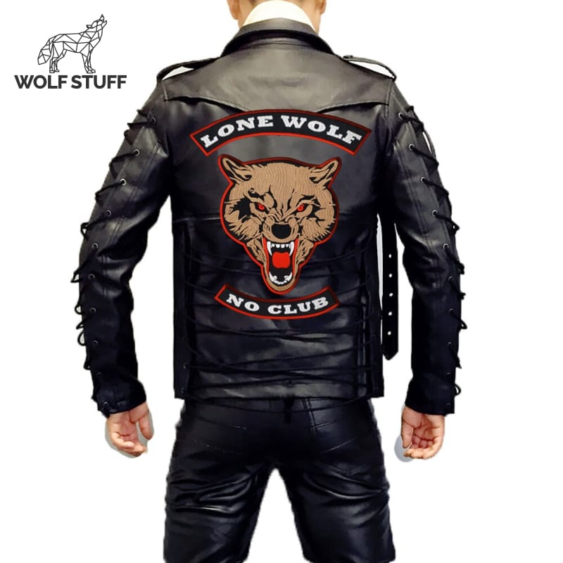 Wolf patches for jackets
