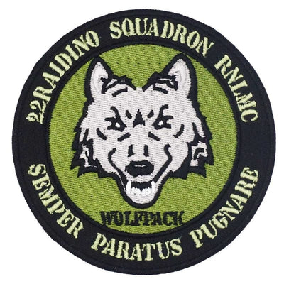 Wolf military patch