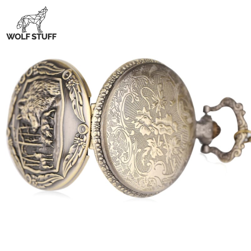 Wolf Pack Pocket Watch