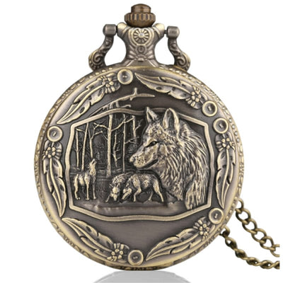 Wolf Pack Pocket Watch