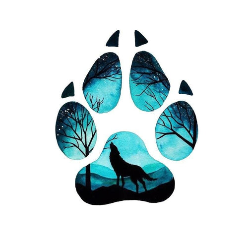 Wolf paw decal Wolf Stuff