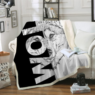 Wolf Picture Blanket