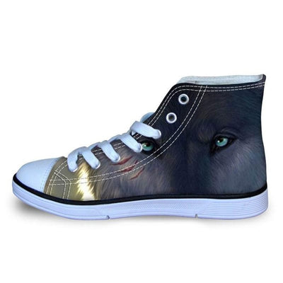Wolf Print Shoes