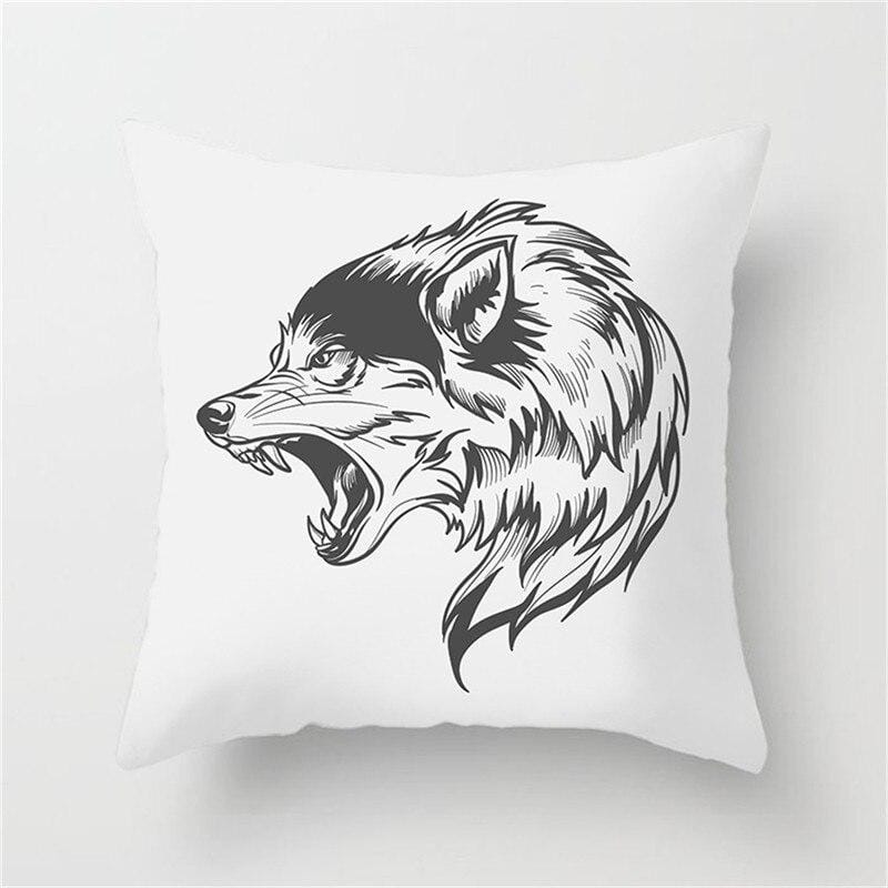 Wolf Shaped Pillow