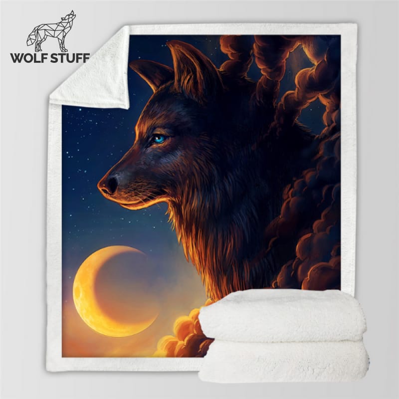 Wolf Sherpa Blanket