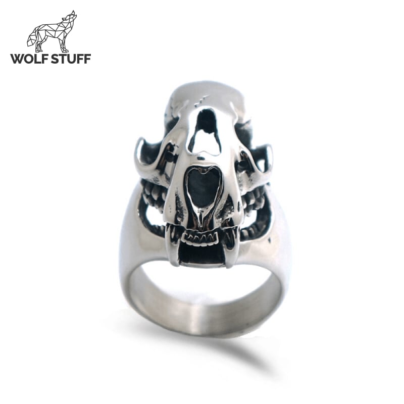 Wolf Skull Ring