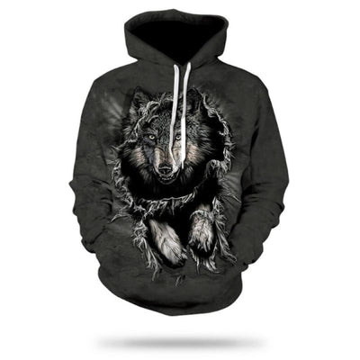 Youth Wolf Hoodie